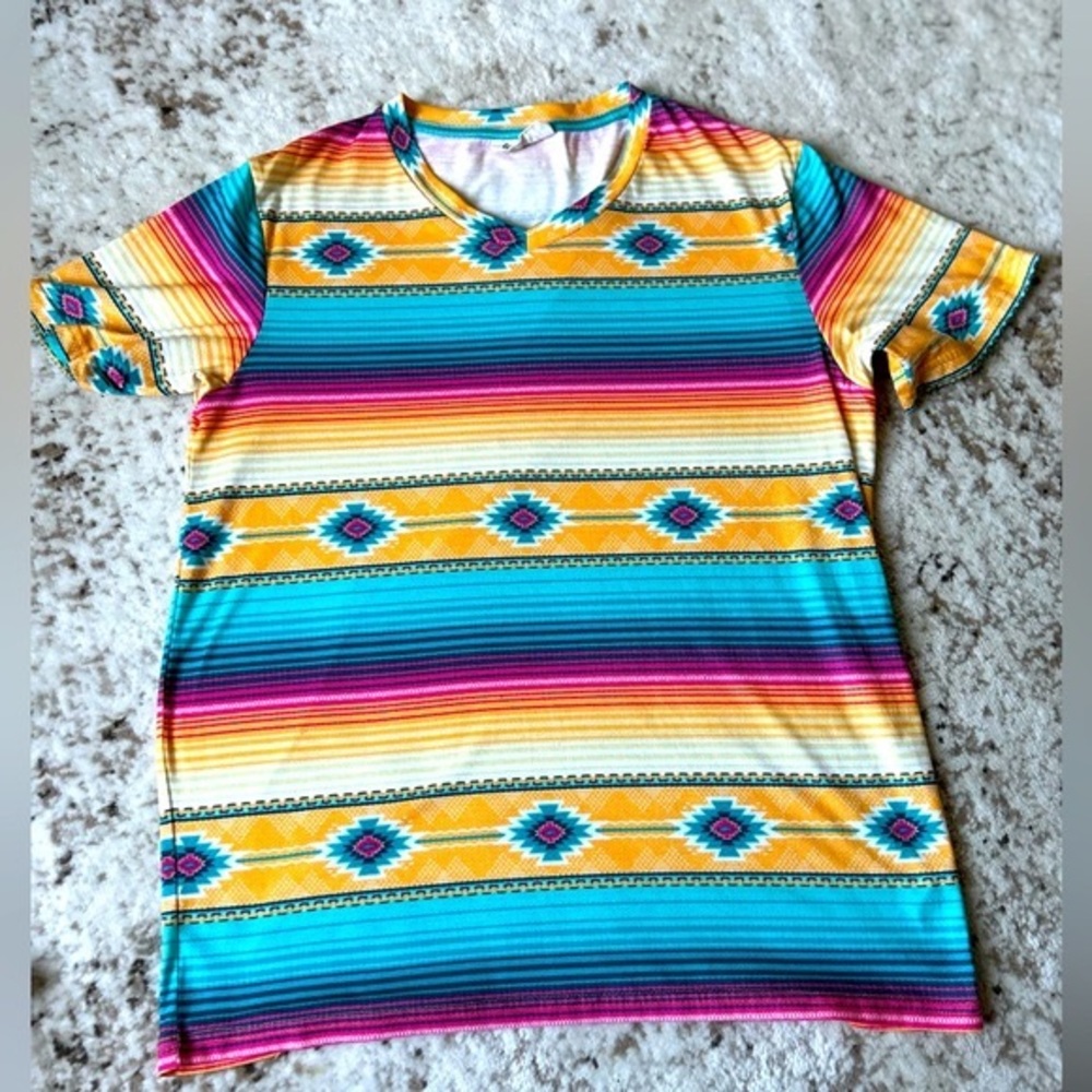 Cheeky boutique Aztec Serape shirt - Large
